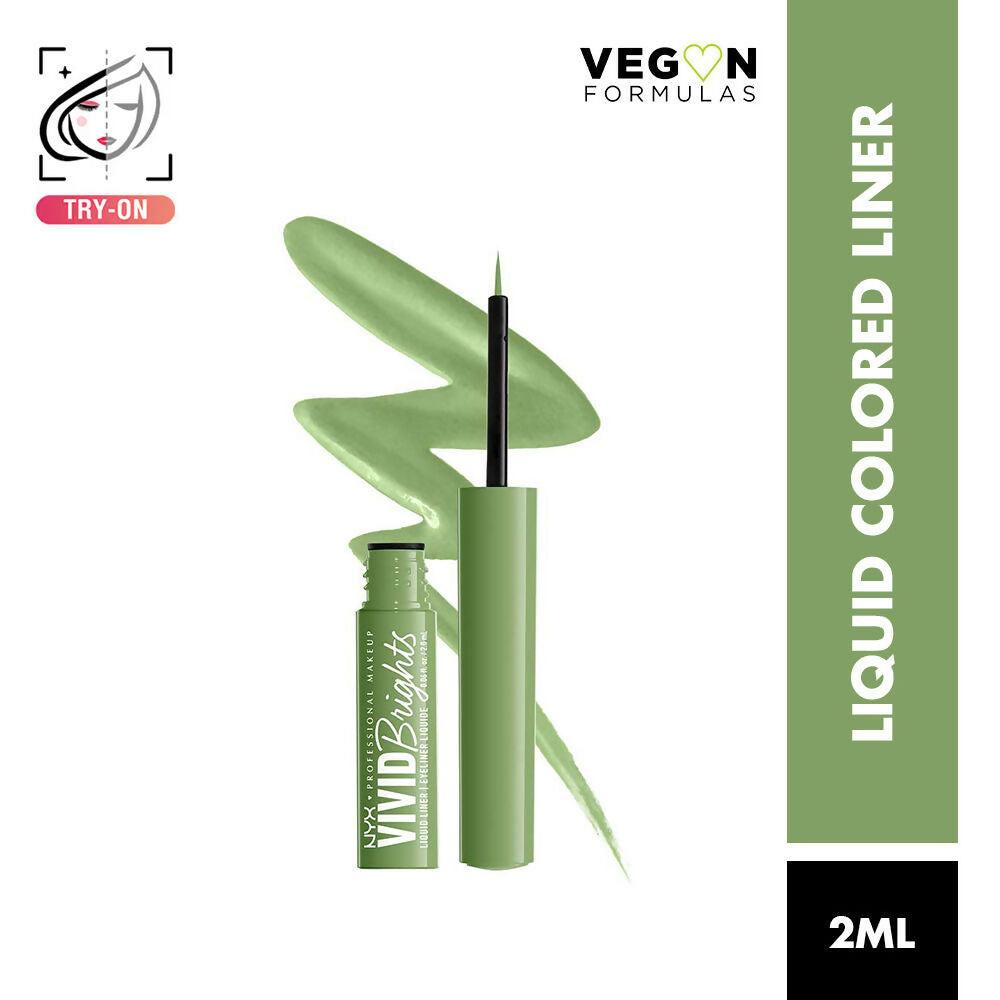 NYX Professional Makeup Vivid Bright Liquid Eyeliner - Ghosted Green