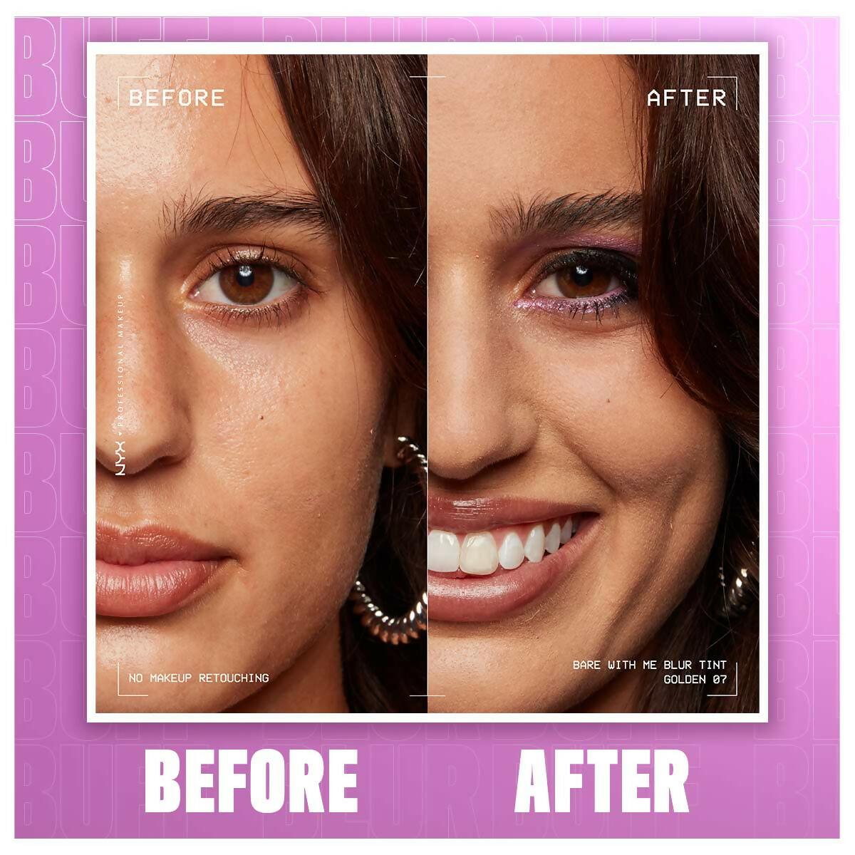 NYX Professional Makeup Bare With Me Blur Tint Foundation - 07 Golden