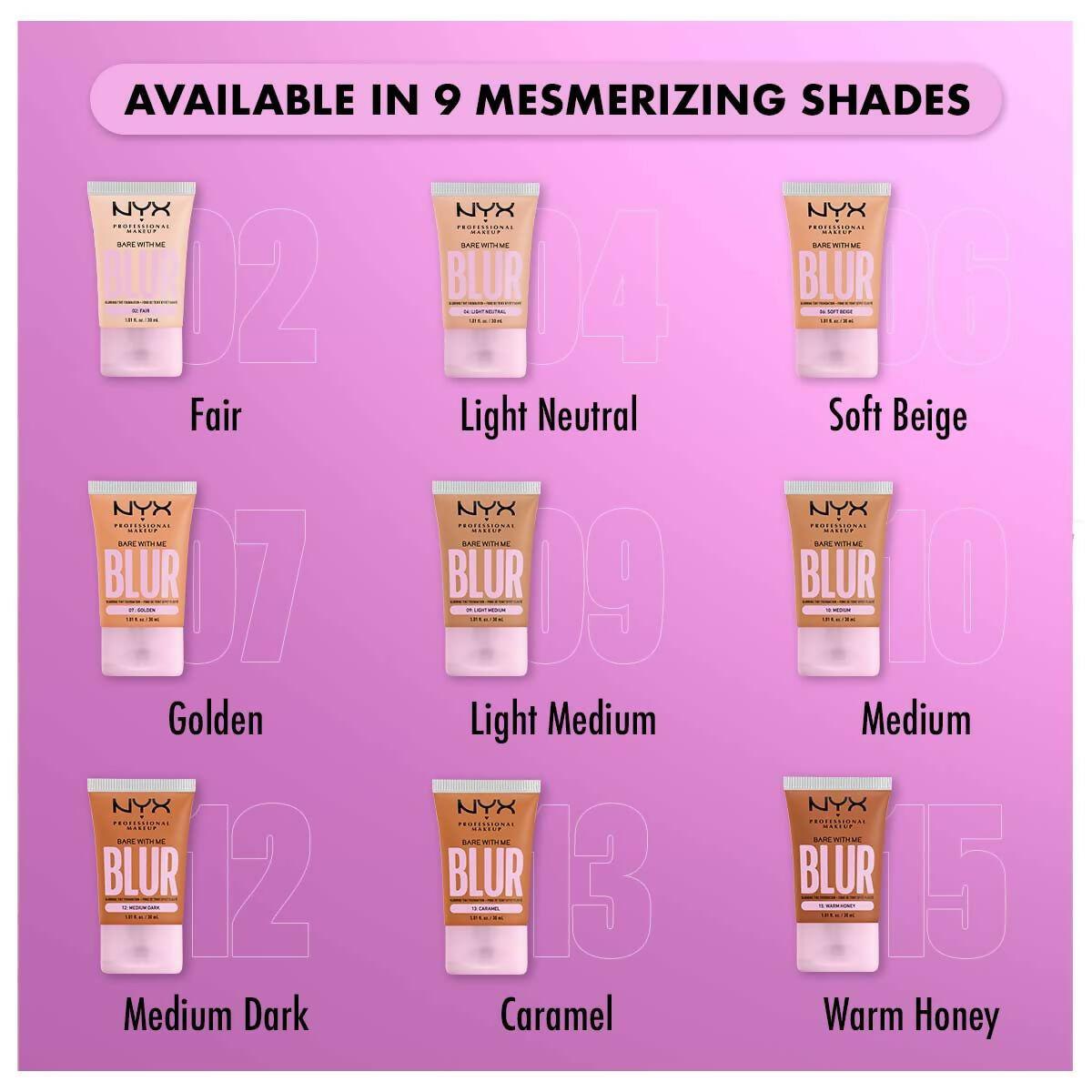 NYX Professional Makeup Bare With Me Blur Tint Foundation - 04 Light Neutral