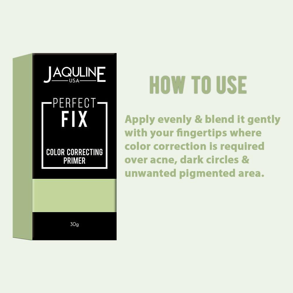 Jaquline USA Perfect Fix Color Correcting Primer - Green