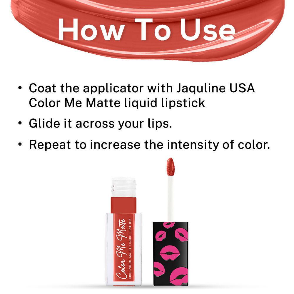 Jaquline USA Color Me Matte Liquid Lipstick - Spice Orange