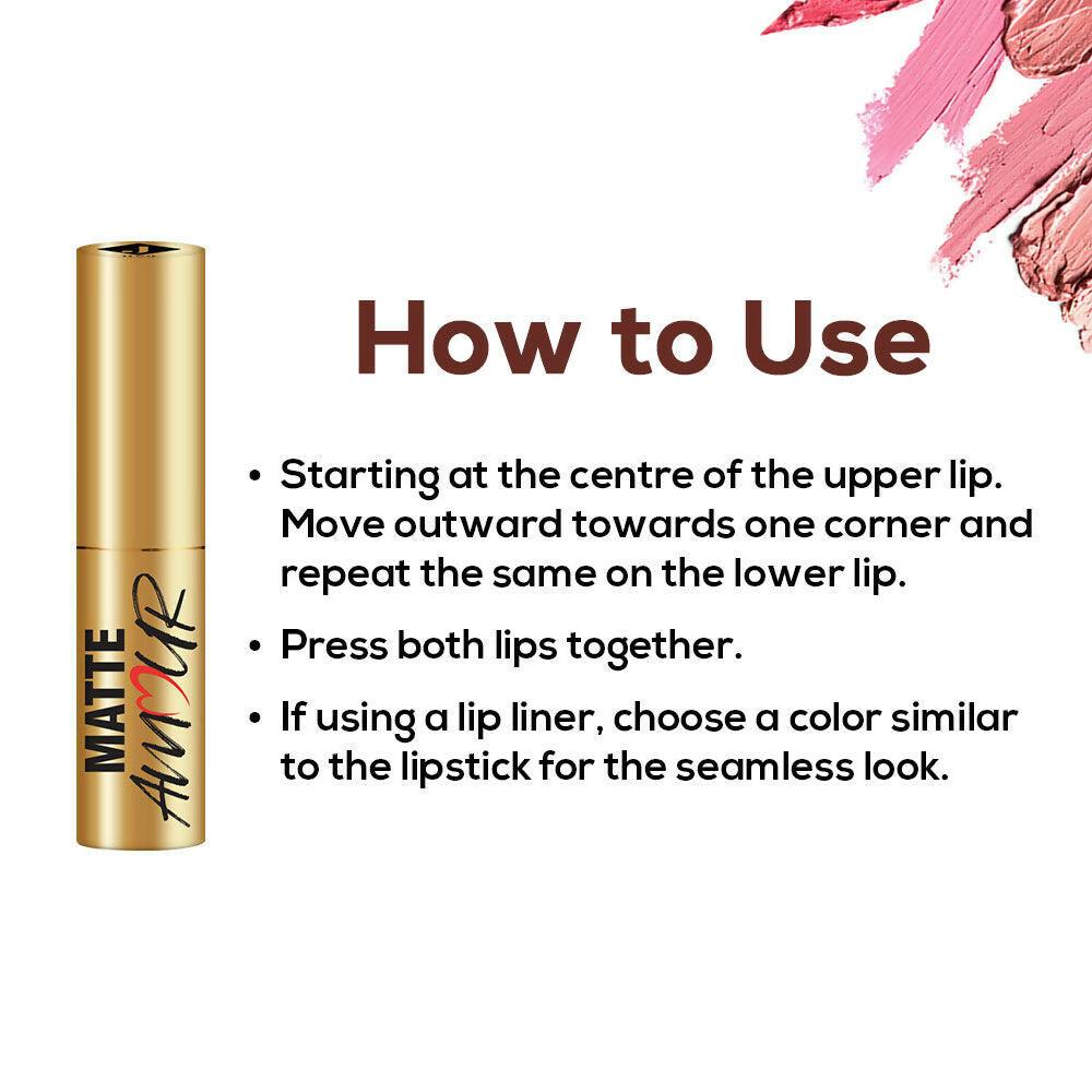 Jaquline USA Matte Amour Matte Lipstick - Flirtatious 06