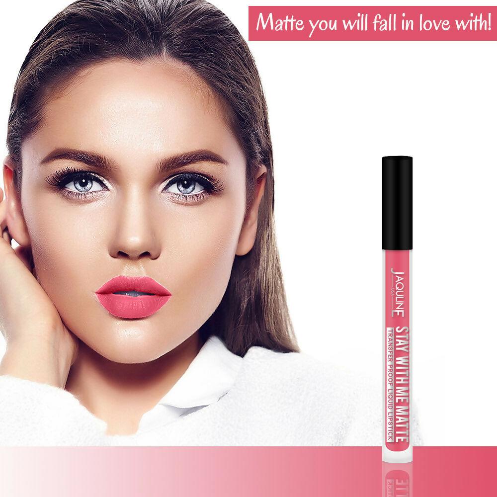 Jaquline USA Stay With Me Matte Liquid Lipstick - Secret Keeper