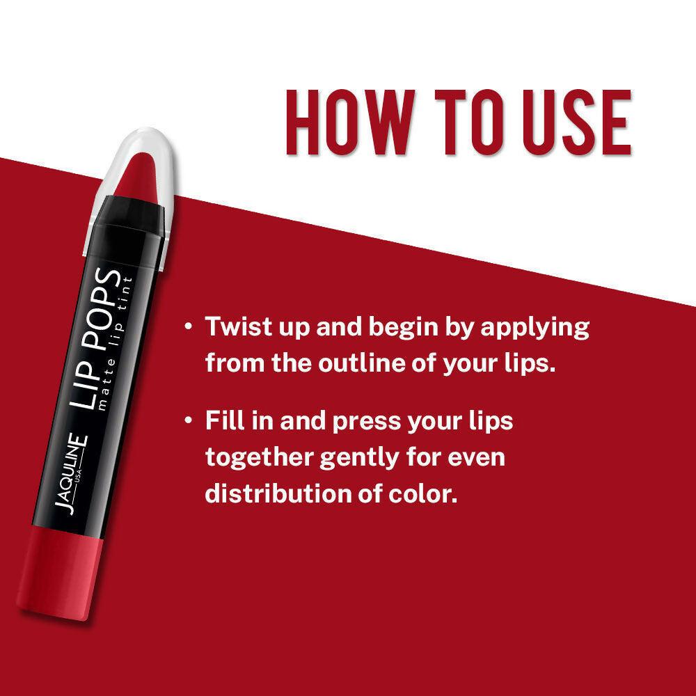 Jaquline USA Lip Pops Matte Lip Tint - Cherry Pop 04