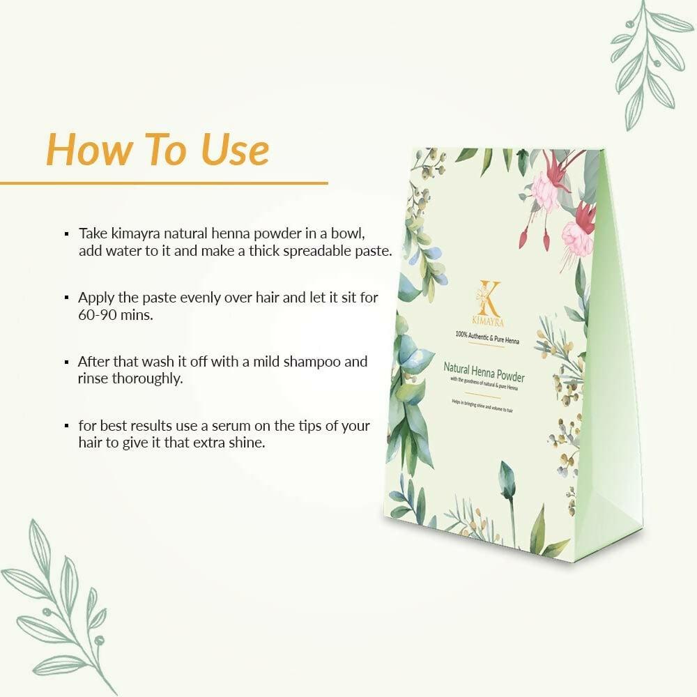 Kimayra World Organic Natural Henna Powder for Hair Care