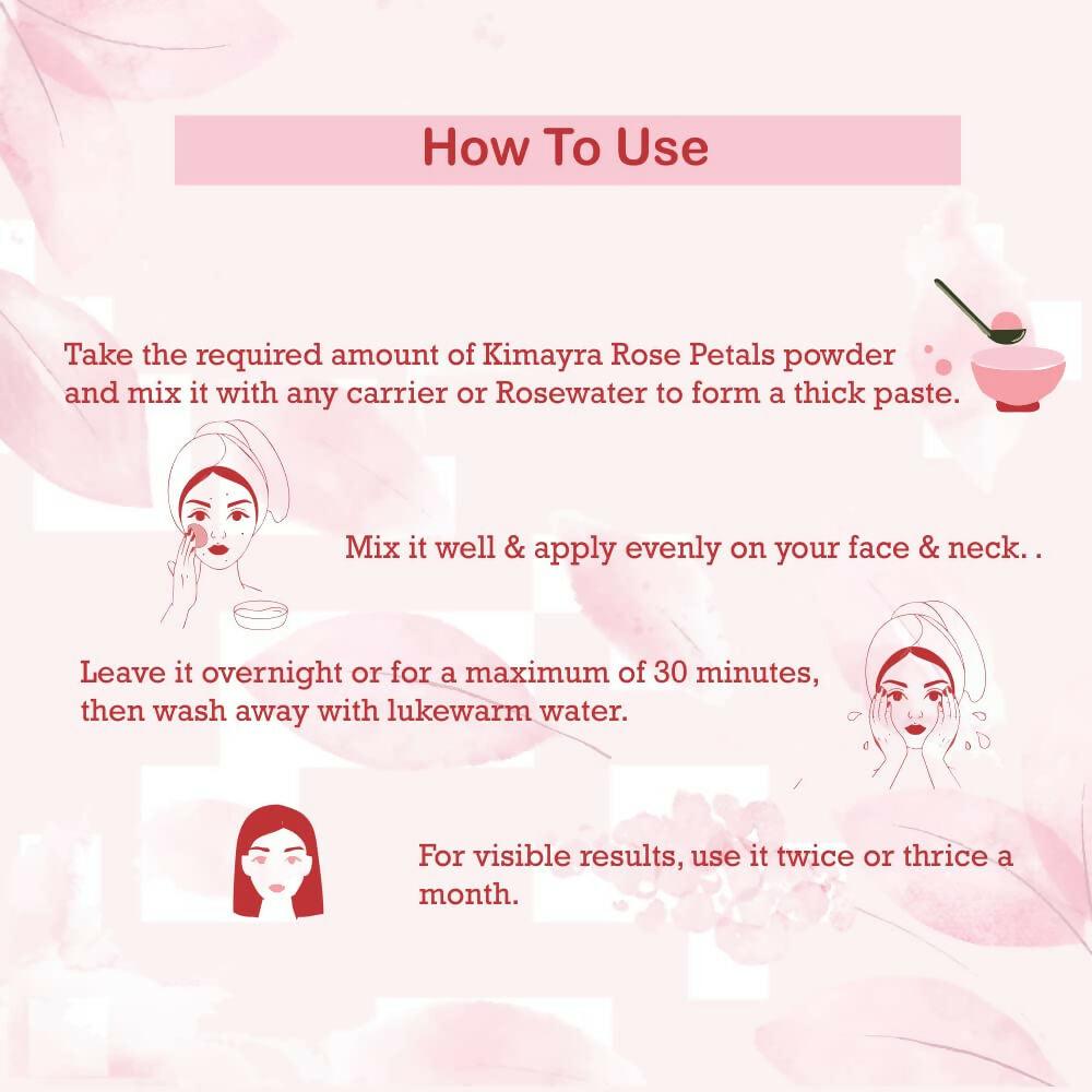 Kimayra Rose Petals Powder For YouthFul Skin & Glowing Skin Care