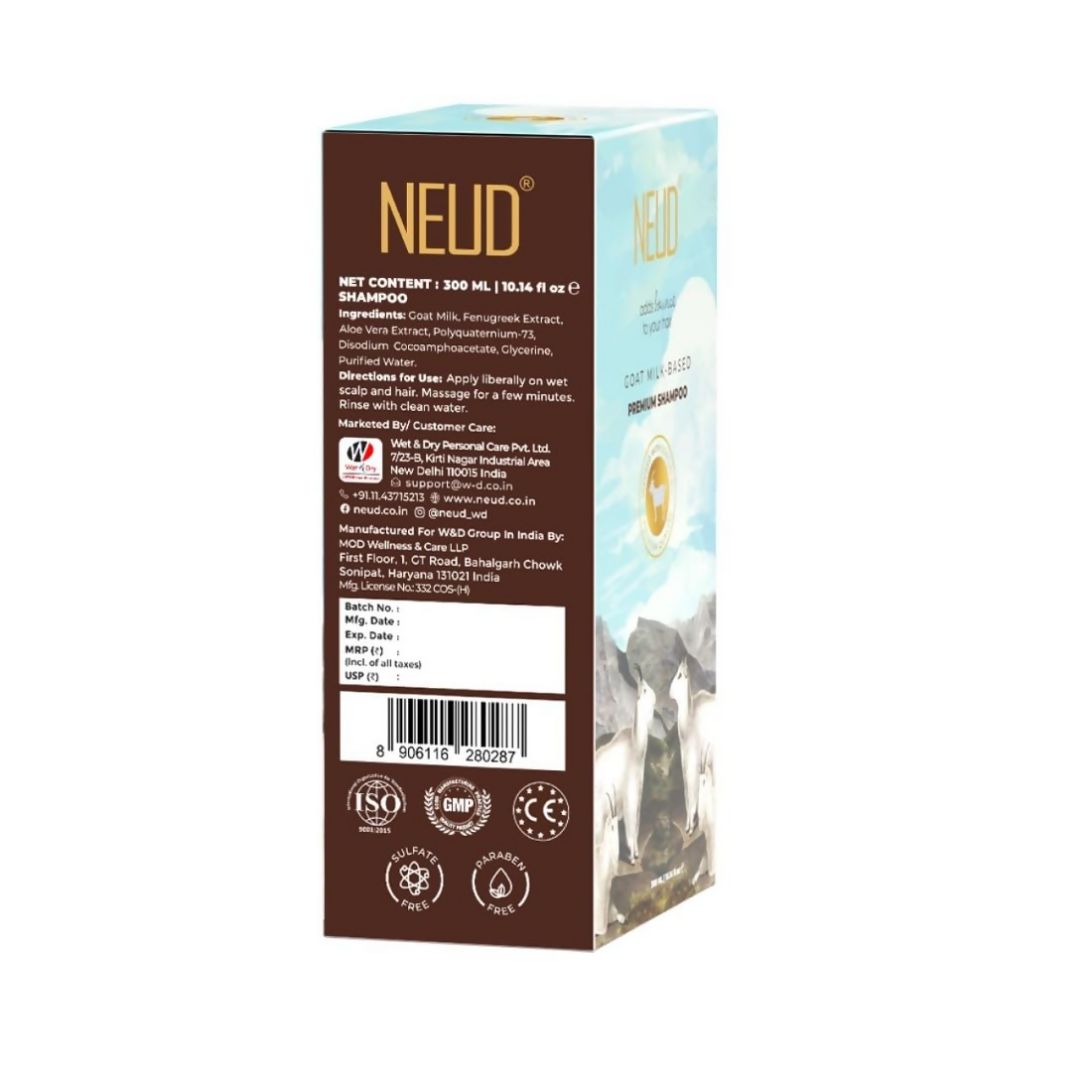 Neud Goat Milk Premium Shampoo
