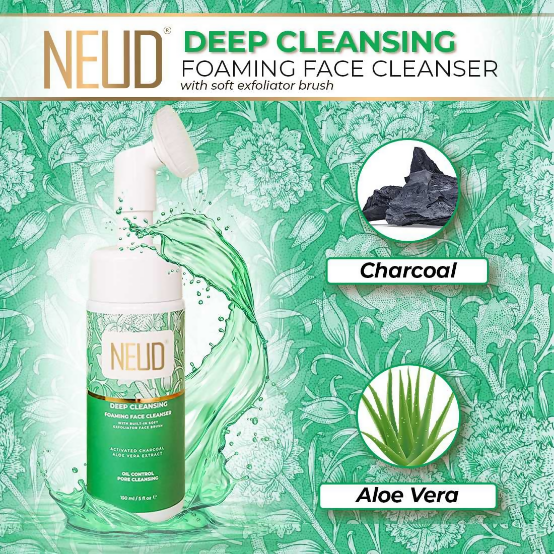 Neud Foaming Face Cleanser Deep Cleansing Face Cleanser