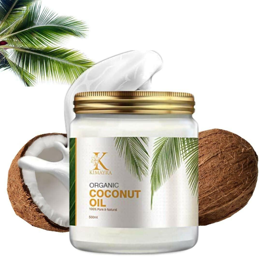 Kimayra World Organic Cold Pressed Coconut Oil with Natural Aroma of Coconut Oil for Hair & Dry Skin