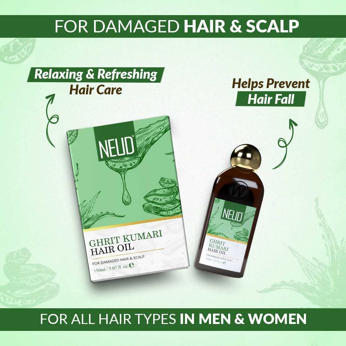 Neud Xpose Yourself Premium Ghrit Kumari Hair Oil