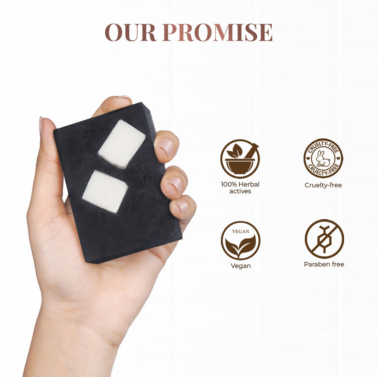 Just Herbs Coconut + Activated Charcoal Deep Cleansing Bathing Bar