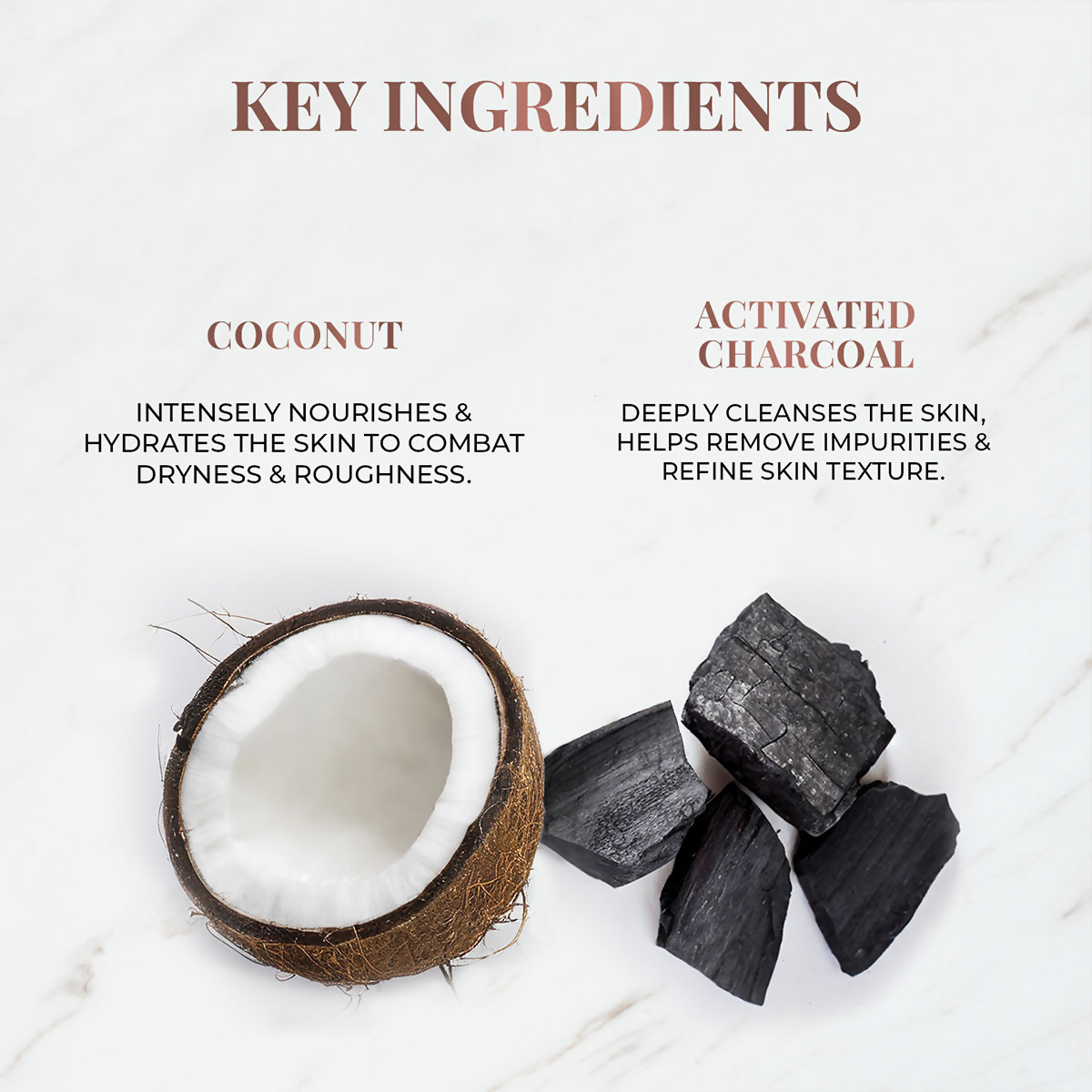 Just Herbs Coconut + Activated Charcoal Deep Cleansing Bathing Bar