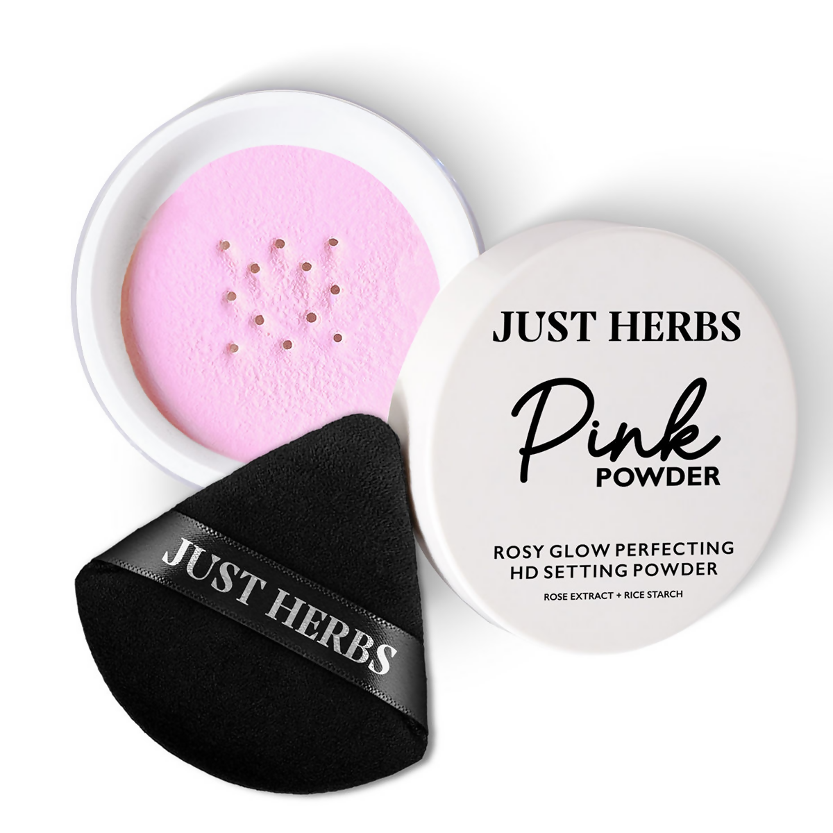 Just Herbs HD Setting Loose Powder - Pink