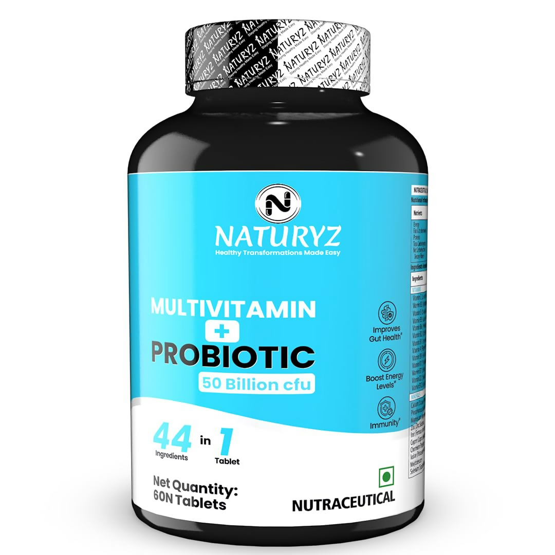 Naturyz Highest Strength Daily Multivitamin With 50 Billion Cfu Pre-Probiotics Tablets