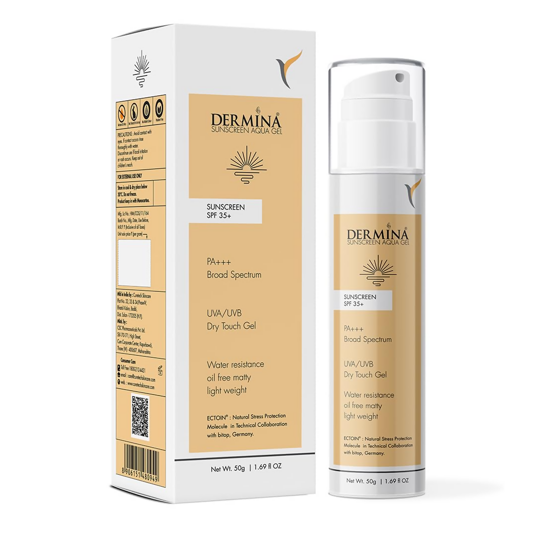 DERMINA Sunscreen Aqua Gel SPF 35+ PA+++ Broad Spectrum