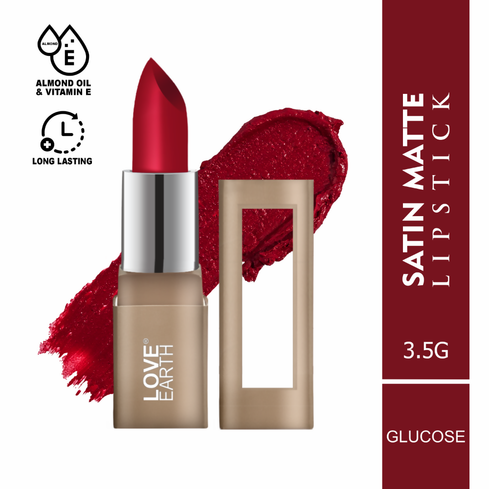 Love Earth Satin Matte Lipstick - Glucose