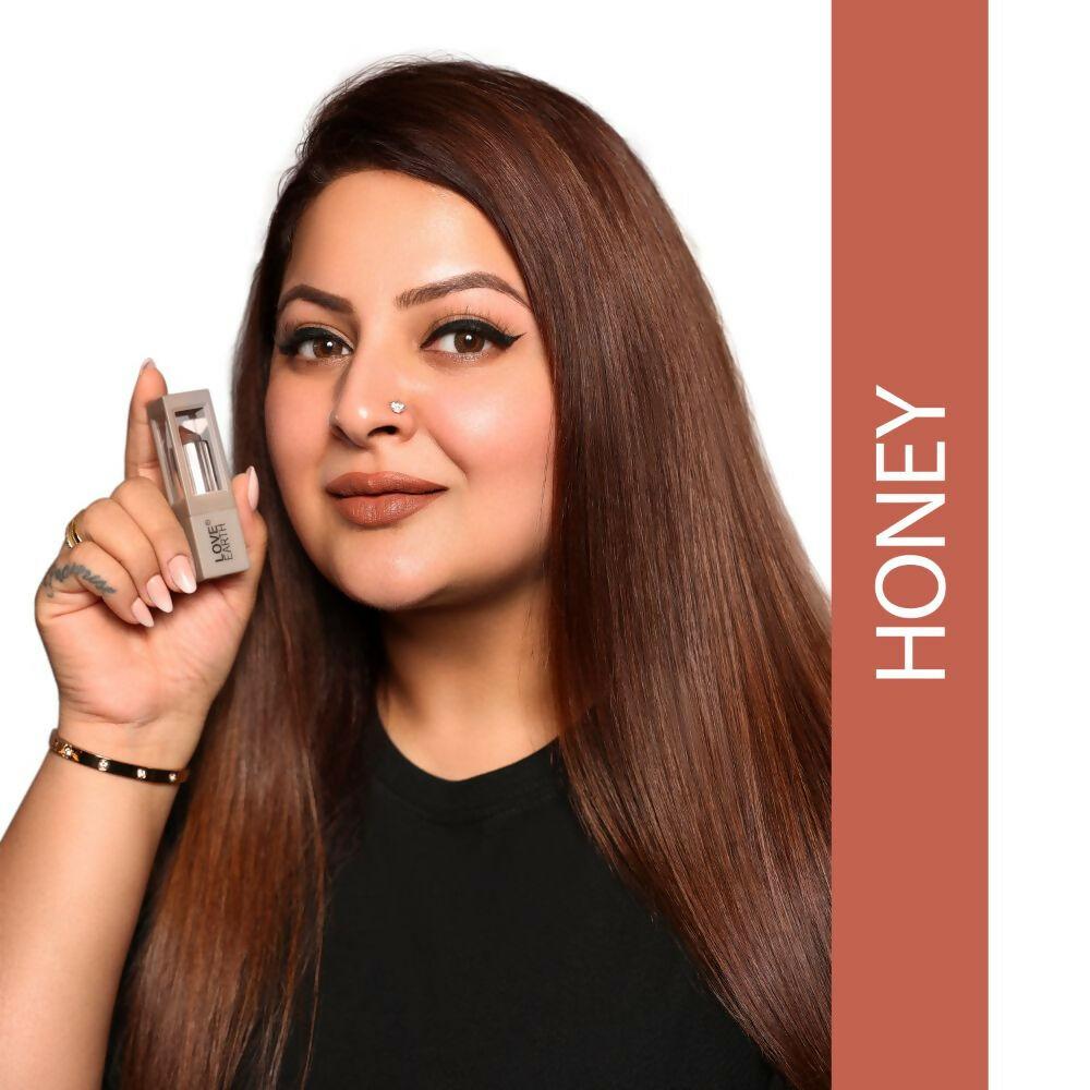 Love Earth Satin Matte Lipstick - Honey