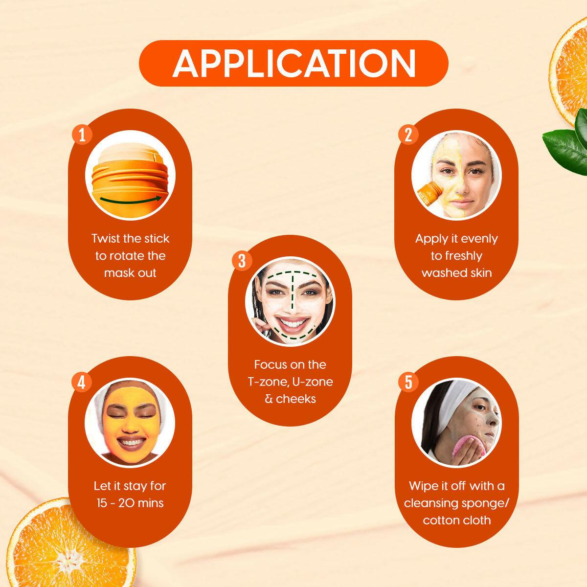 Matra Vitamin C Face Mask Stick Infused With Niacinamide For Anti-Aging, Skin Brightening & Anti-Acne