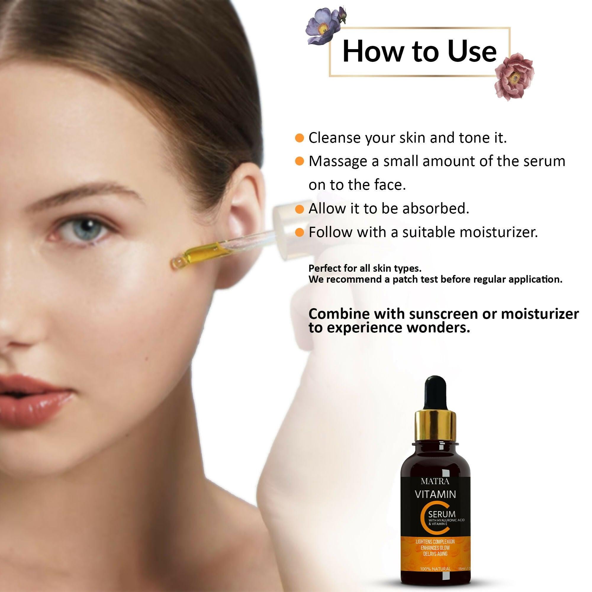 Matra Vitamin C Ultra Glow Serum Helps Lightening Complexion & Delays Aging