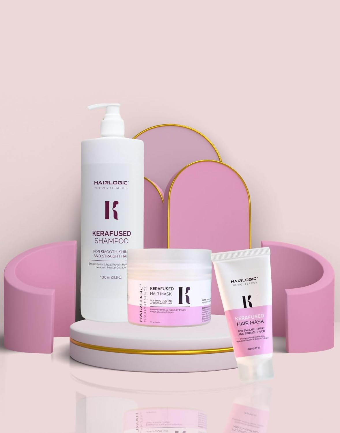Hair Logic Kerafused Mask For Frizzy Hair Ideal for Men & Women