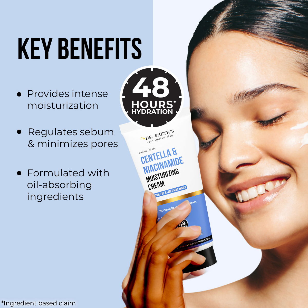 Dr. Sheth's Centella & Niacinamide Moisturizing Cream