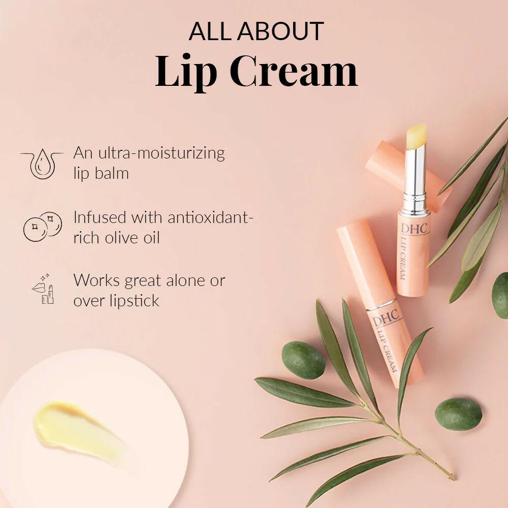 DHC Beauty Lip Cream (Lip Balm) For Dry Chapped Lips - Day Long Moisturizing Lip Mask