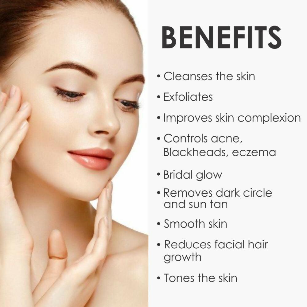 Nuerma Science Ubtan Face Pack Powder for Clear Dead Skin Cells, Tan Removal & Fairer Skin