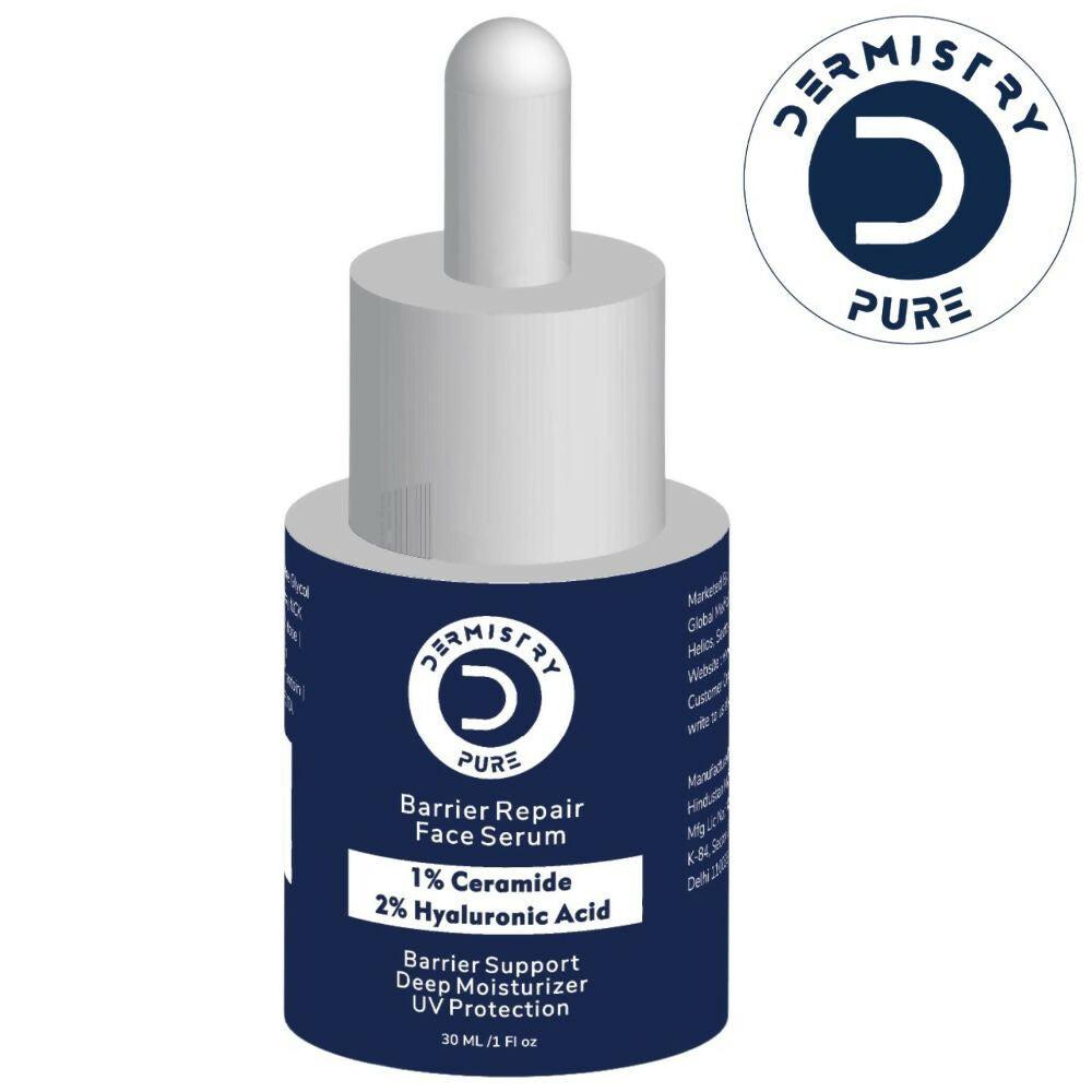 Dermistry Pure 1% Ceramide 2% Hyaluronic Acid Sensitive & Dry Skin Moisturizer Barrier Repair Serum