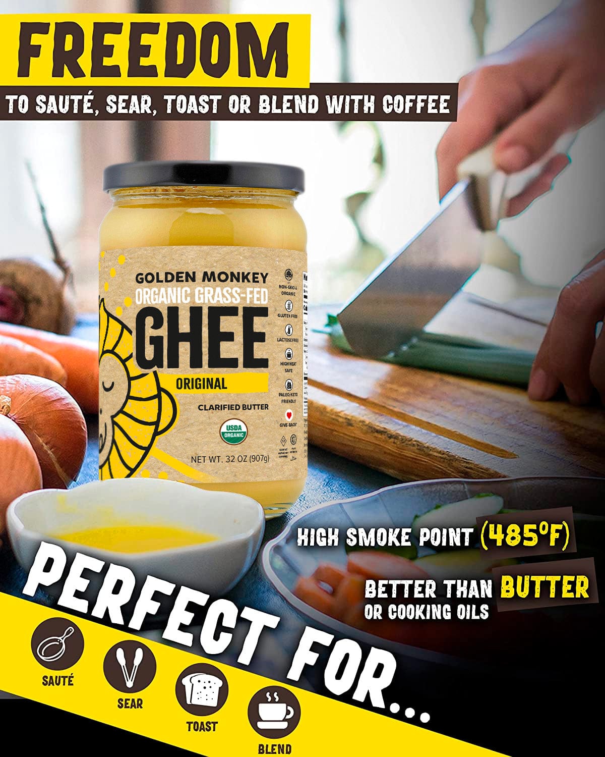 Golden Monkey Ghee (Clarified Butter)