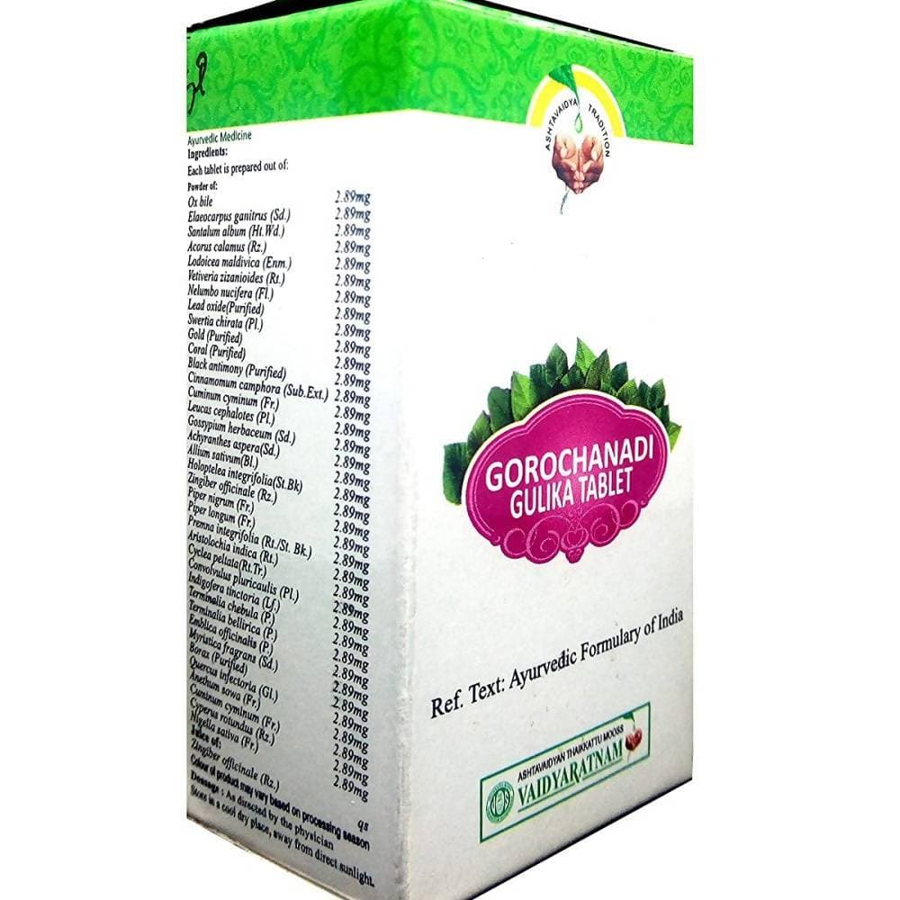 Vaidyaratnam Gorochanadi gulika/ Tablet