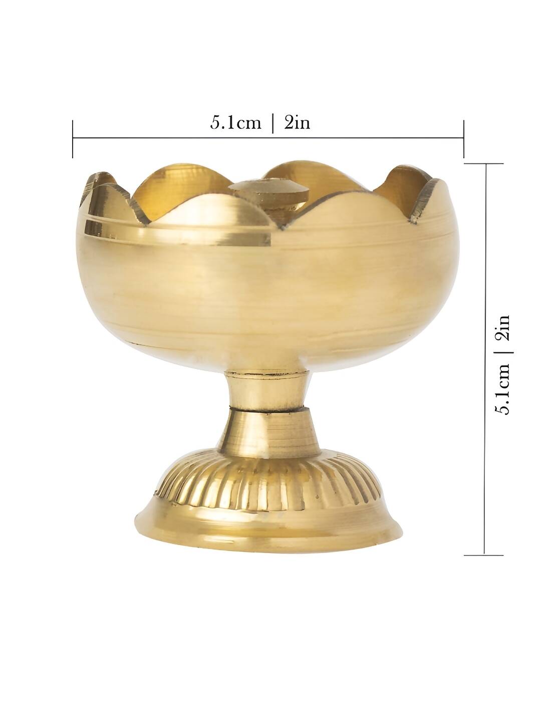 Spillbox Gold-Toned Brass Big Diya Pooja Essential