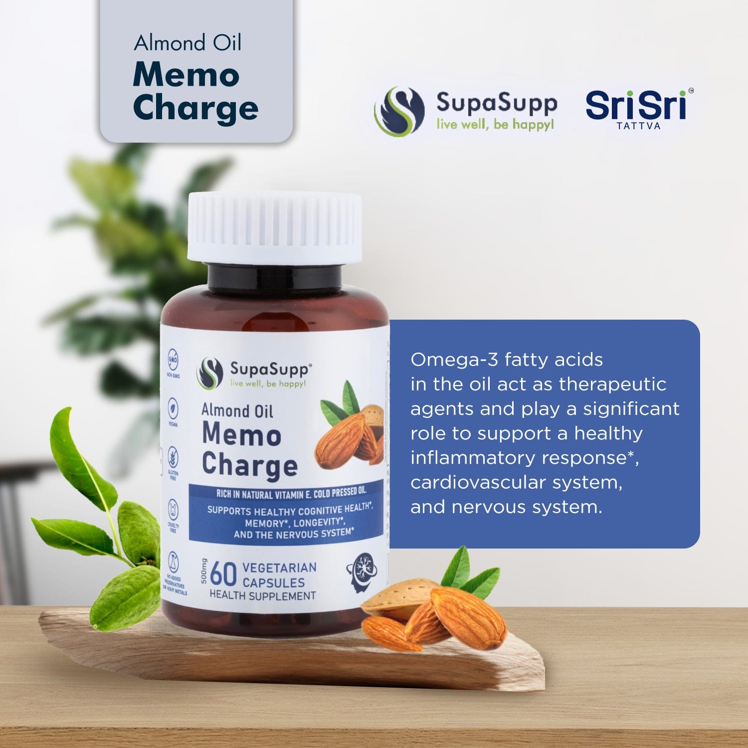 Memo Charge- Almond Oil Cap