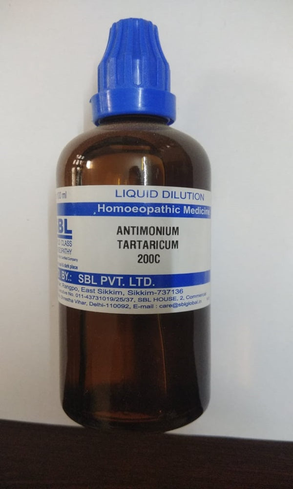 SBL Homeopathy Antimonium Tartaricum Dilution