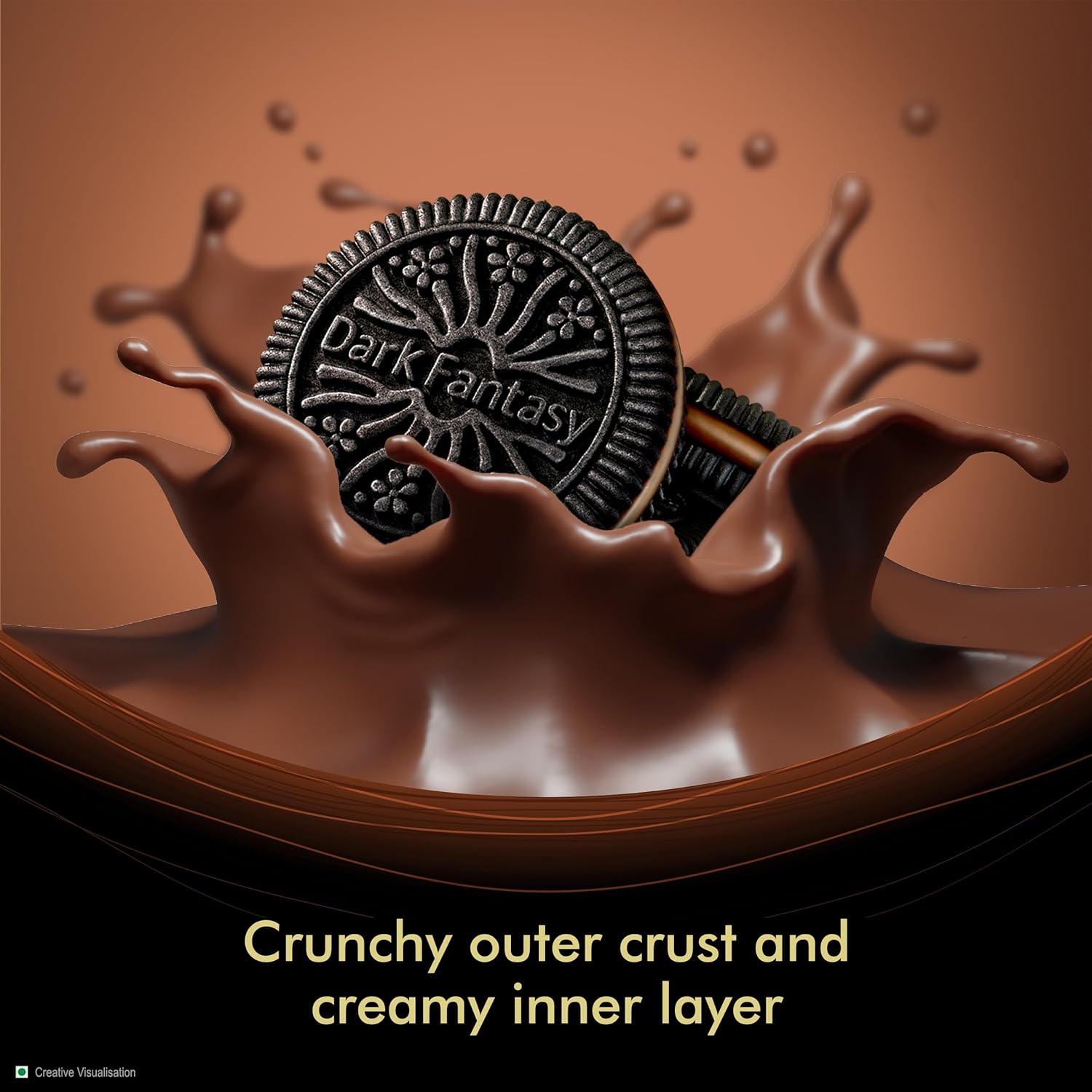 Sunfeast Dark Fantasy Sandwich Creme Dark Crunch With Choco Creme