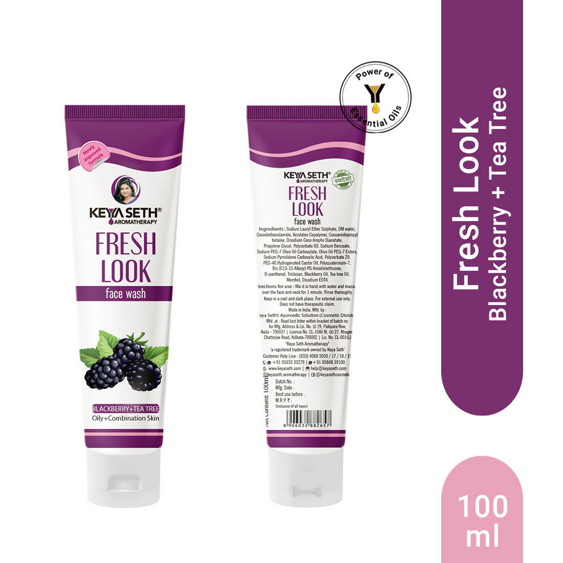 Keya Seth Aromatherapy Blackberry Fresh Look Face Wash