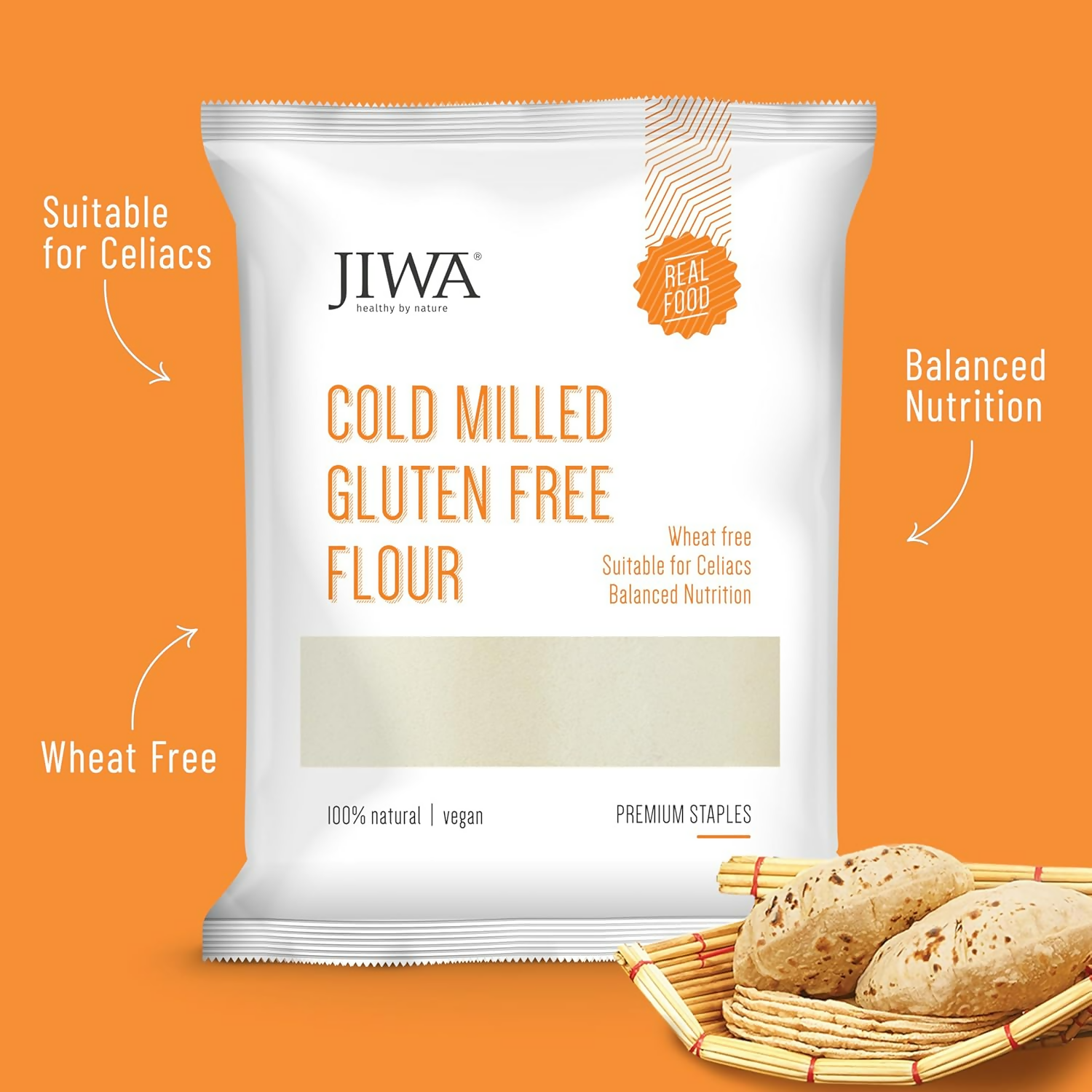 Jiwa Healthy By Nature Cold Milled Gluten Free Multigrain Flour