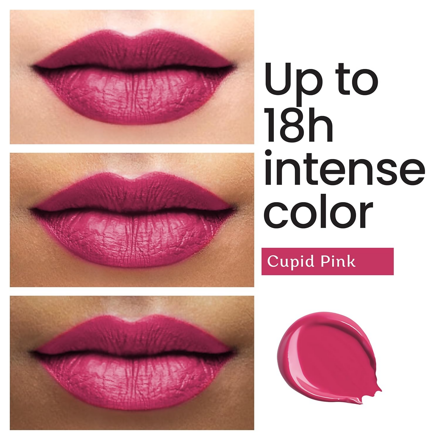 Color Cupid Matte Intense Color 18-Hour Stay Liquid Lipstick - Cupid Pink