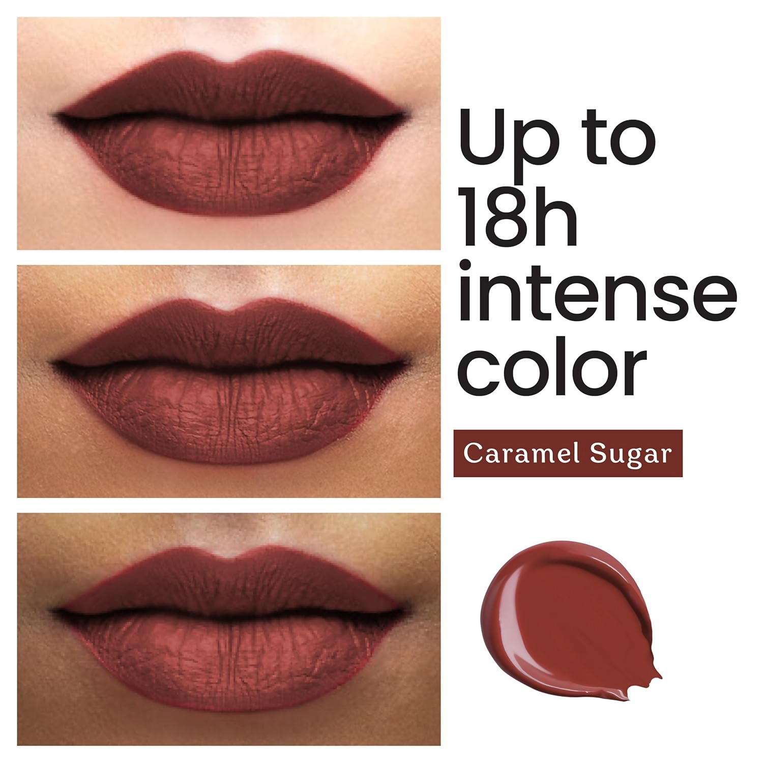 Color Cupid Matte Intense Color 18-Hour Stay Liquid Lipstick - Caramel Sugar
