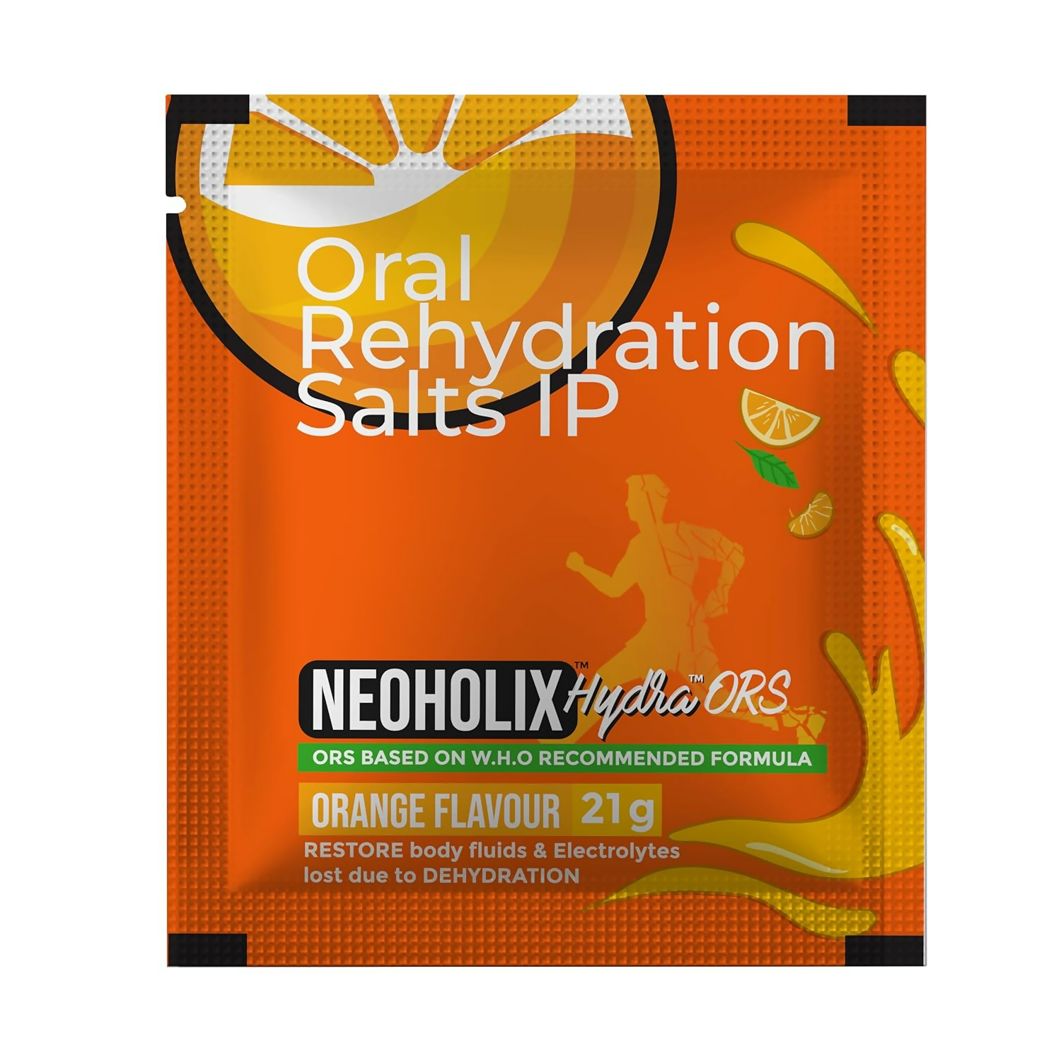 NeoHolix Hydra ORS Sachets Orange Flavour