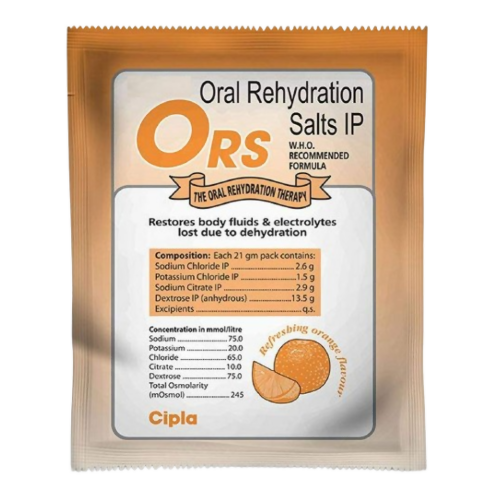 Cipla Ors Prolyte Sachet Orange Flavor