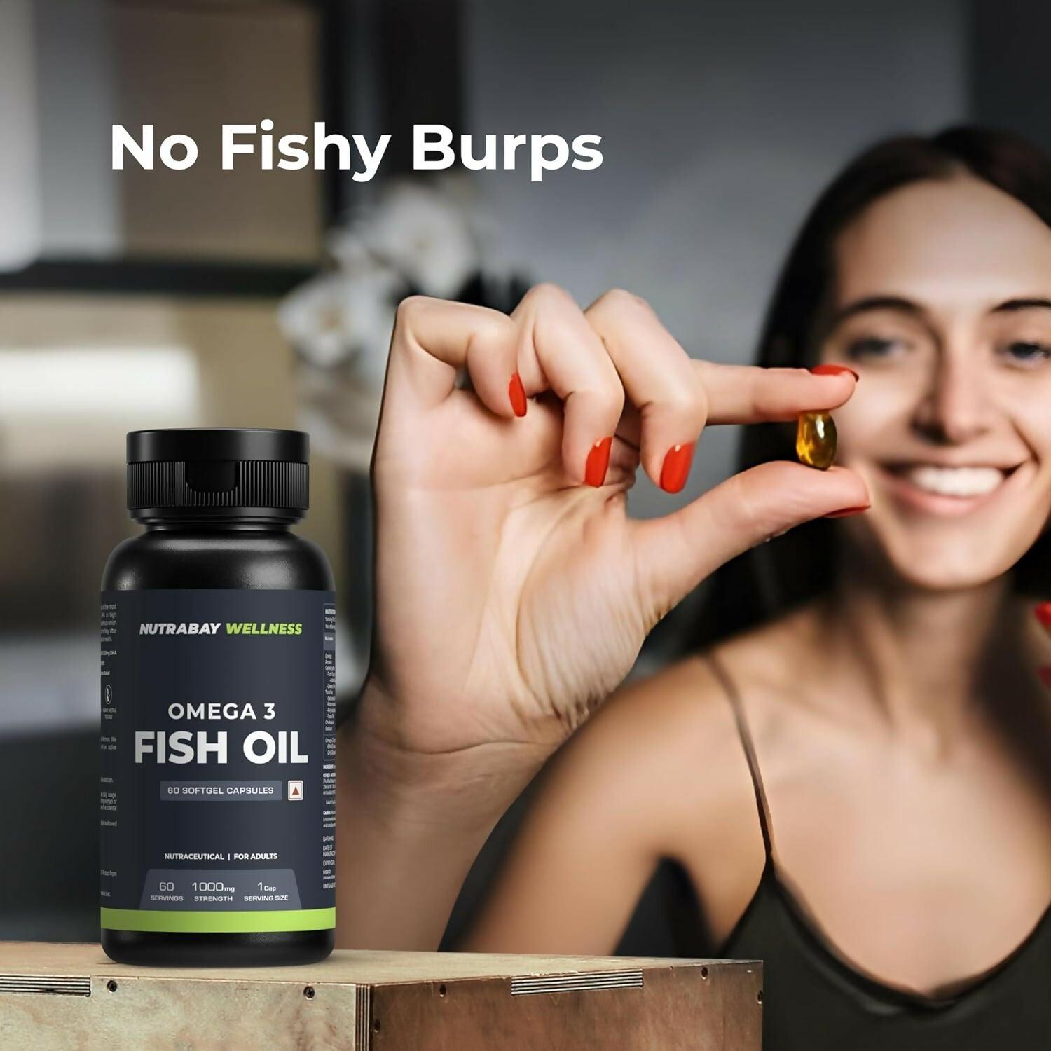 Nutrabay Wellness Omega 3 Fish Oil Capsules