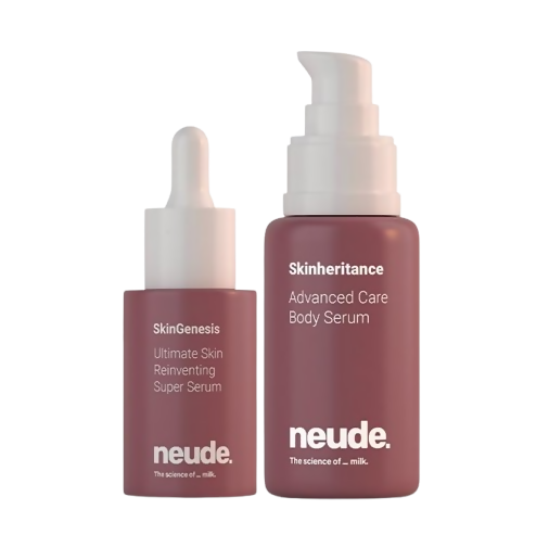 Neude Super Glaze Skin Duo Combo with Face Serum & Body Serum