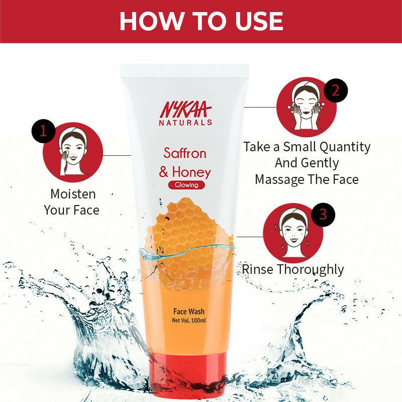 Nykaa Naturals Saffron & Honey Face Wash for Glowing Skin
