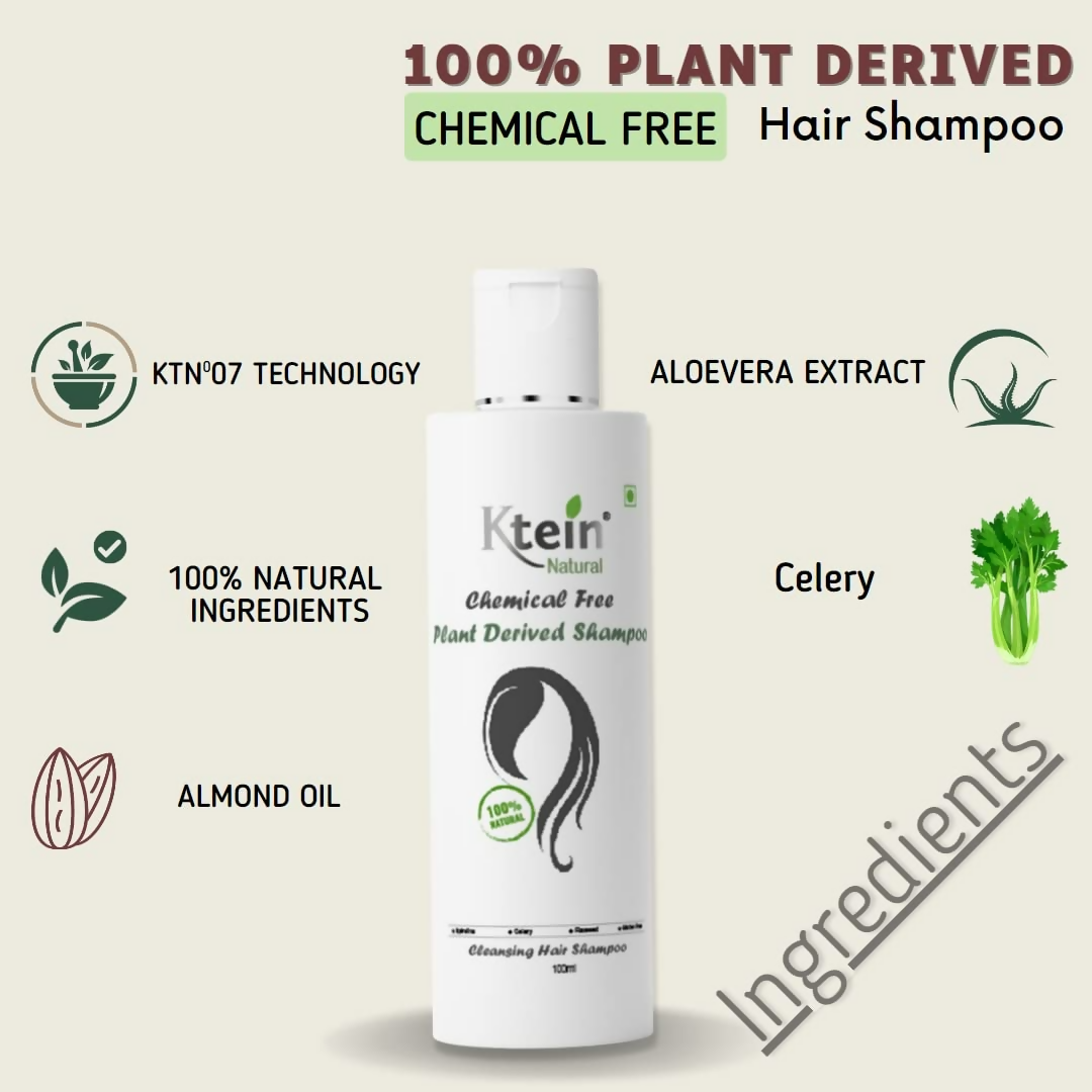 Ktein Natural Chemical Free Plant Derived Shampoo