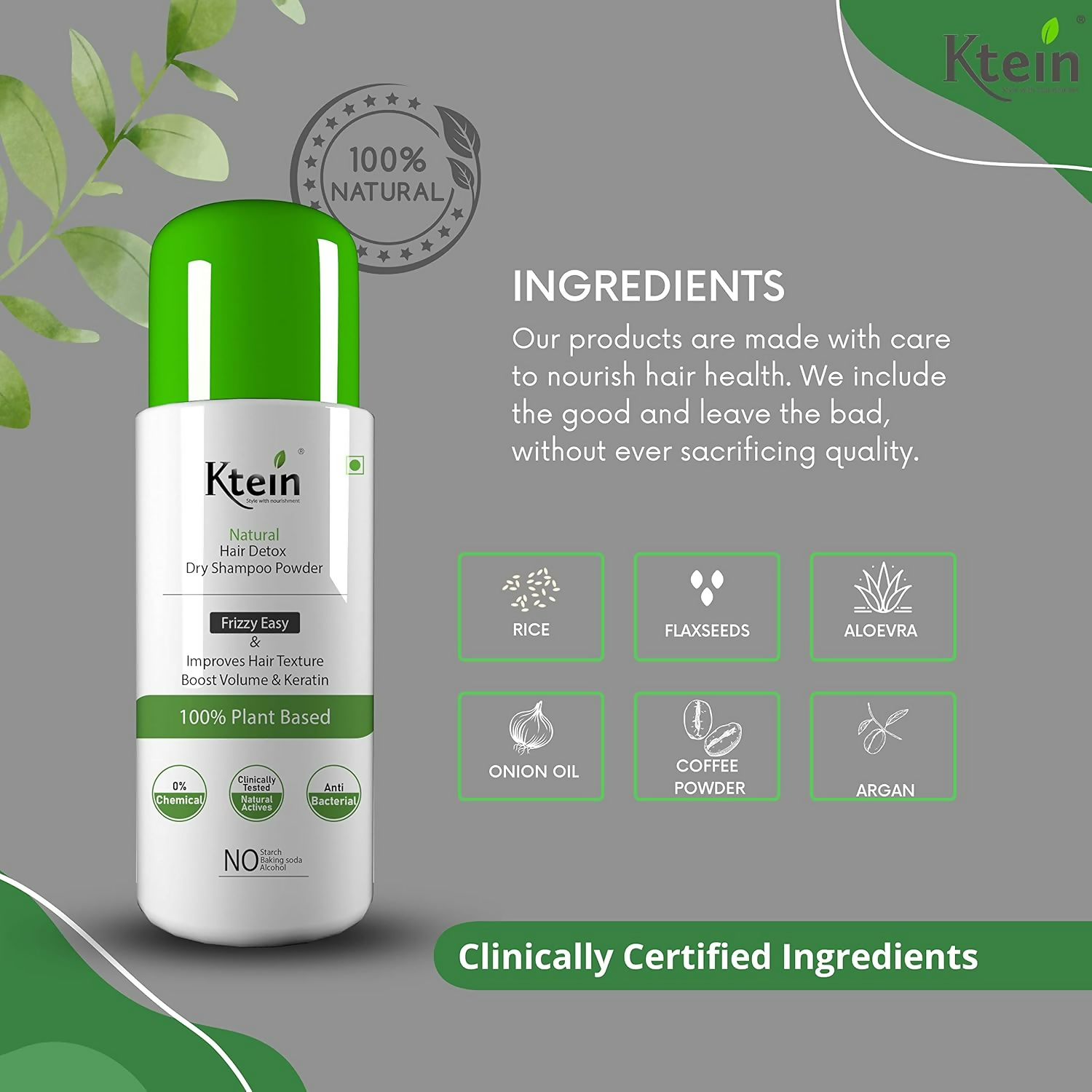 Ktein Natural Detox Dry Shampoo