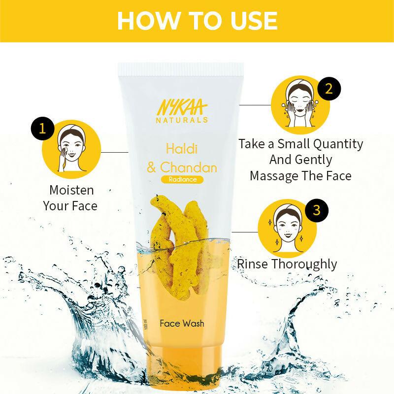 Nykaa Naturals Haldi & Chandan Face Wash for Radiant Skin