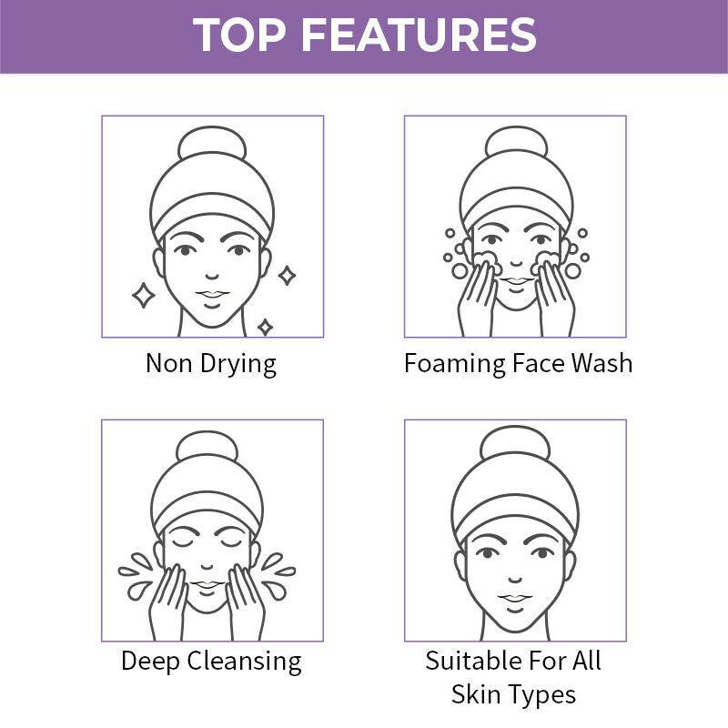 Nykaa Naturals Lavender & Chamomile Face Wash for Calm Skin