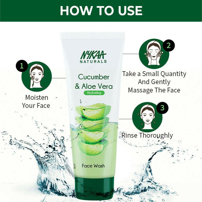 Nykaa Naturals Cucumber & Aloe Vera Face Wash for Hydrated Skin