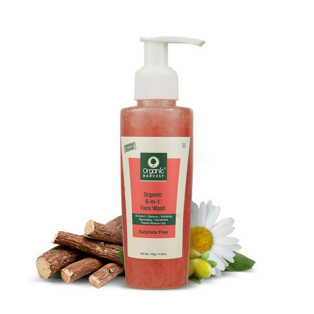 Organic Harvest 6 in 1 Face Wash (Sulphate Free)