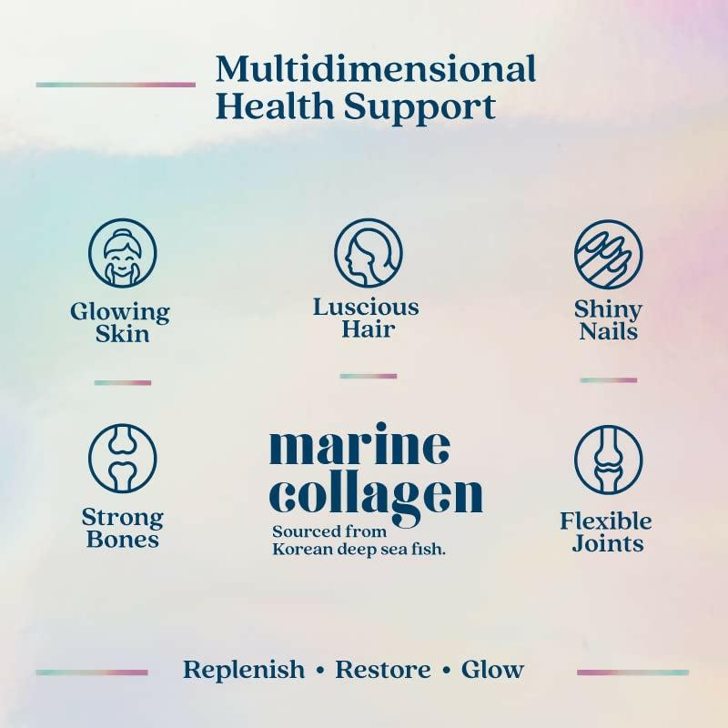 Wellbeing Nutrition Glow Korean Marine Collagen Peptides Tropical Bliss Flavor & Unflavored Combo